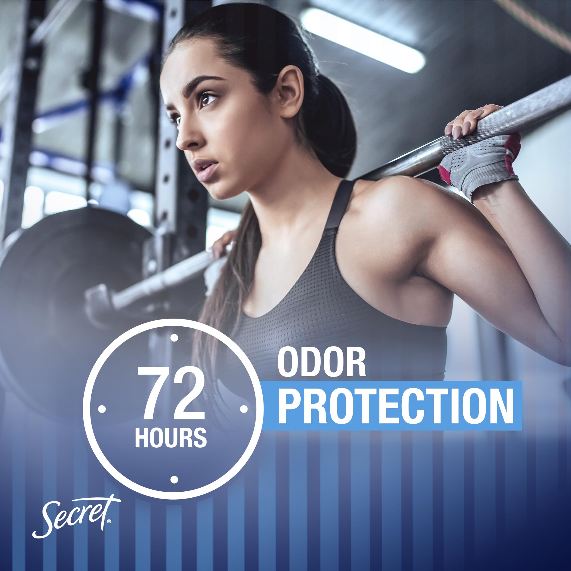 Secret Outlast Antiperspirant Deodorant for Women, 72hr Sweat & Odor Protection, PH Balancing Minerals, Clear Gel, Completely Clean Scent, 2.6 oz (Pack of 2)