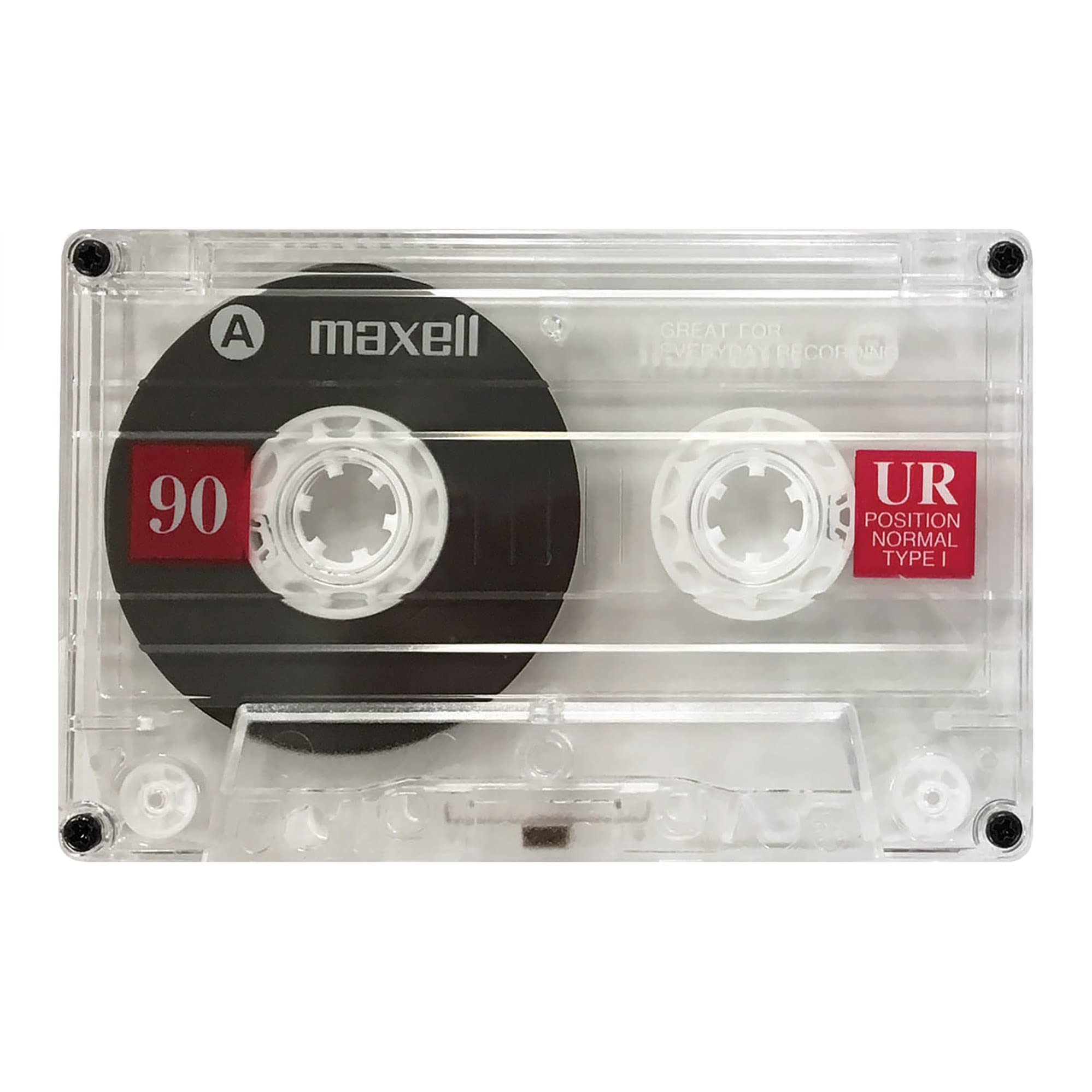 Maxell 108527 Optimally Designed Flat Packs with Low Noise Surface 90 Min Recording Time Per Cassette, One Color, One Size