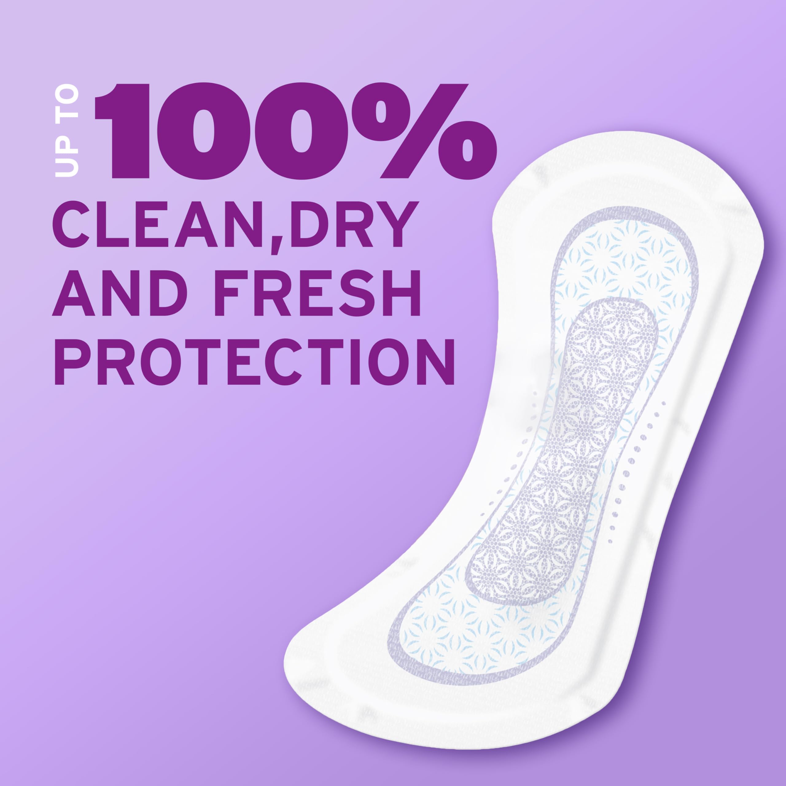 Poise Daily Liners, Incontinence Panty Liners for Bladder Leaks, 2 Drop Very Light Absorbency, Long Length, 264 Count of Pantiliners (6 Packs of 44), Packaging May Vary