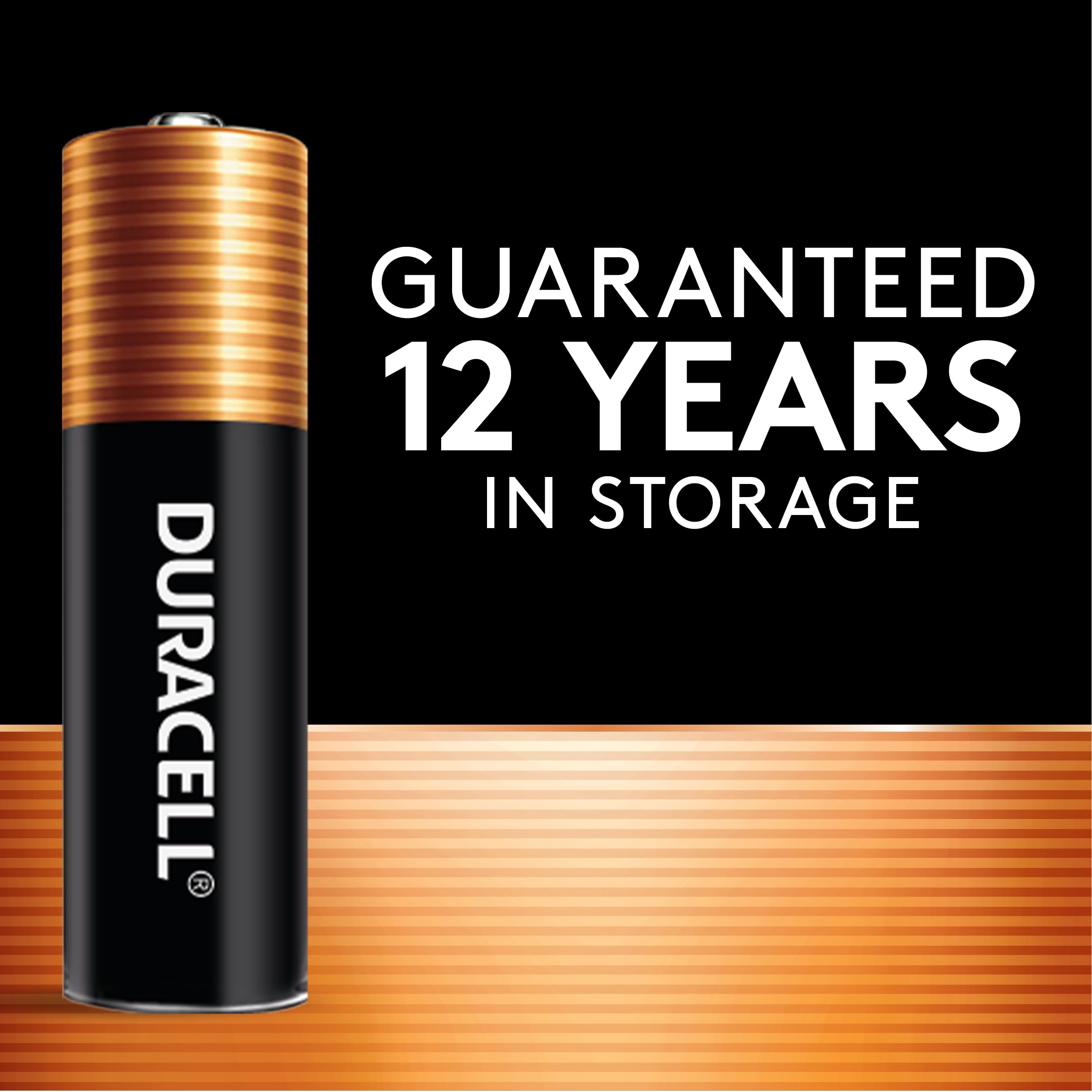 Duracell Coppertop AA Alkaline Batteries with POWER BOOST Ingredients, 28 Count, Long-Lasting Alkaline in Re-closable Pack for Quick Access and Organized Storage