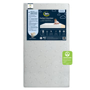 Serta Perfect Slumber Dual Sided Gitterbett- und Kleinkindmatratze – wasserdicht – hypoallergen – Premium-Faserkern aus nachhaltiger Beschaffung – GREENGUARD Gold zertifiziert (ungiftig) – 7 Jahre Garantie – Hergestellt in den USA