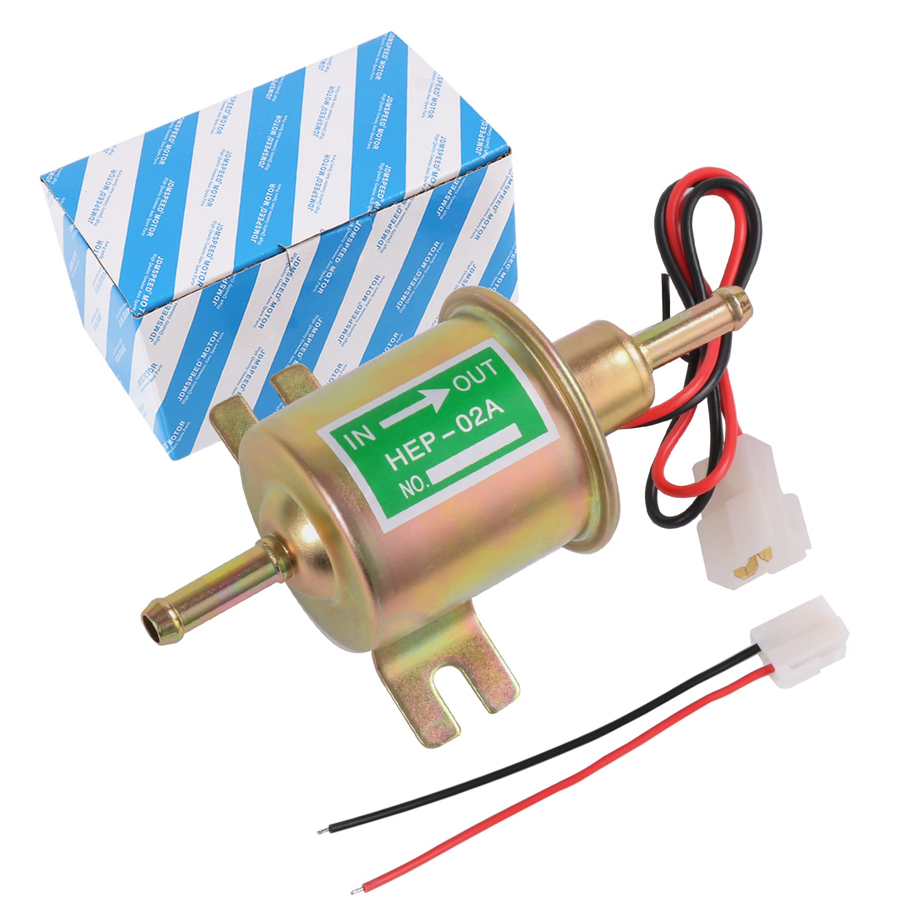 Universal Electric Fuel Pump Kit 12v 3-6 PSI Low Pressure with Fuel Filter 6.56 FT 5/16" ID Fuel Line Replacement For Carburetor Lawn Mower Gas Diesel Fuel Transfer Pump