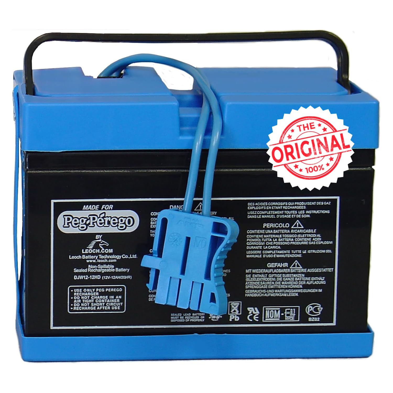 Peg Perego Official 12 Volt Replacement Battery for Ride on Toys. All Season Performance. Works with John Deere, Polaris, and Case IH licensed Peg Perego Ride on Toys