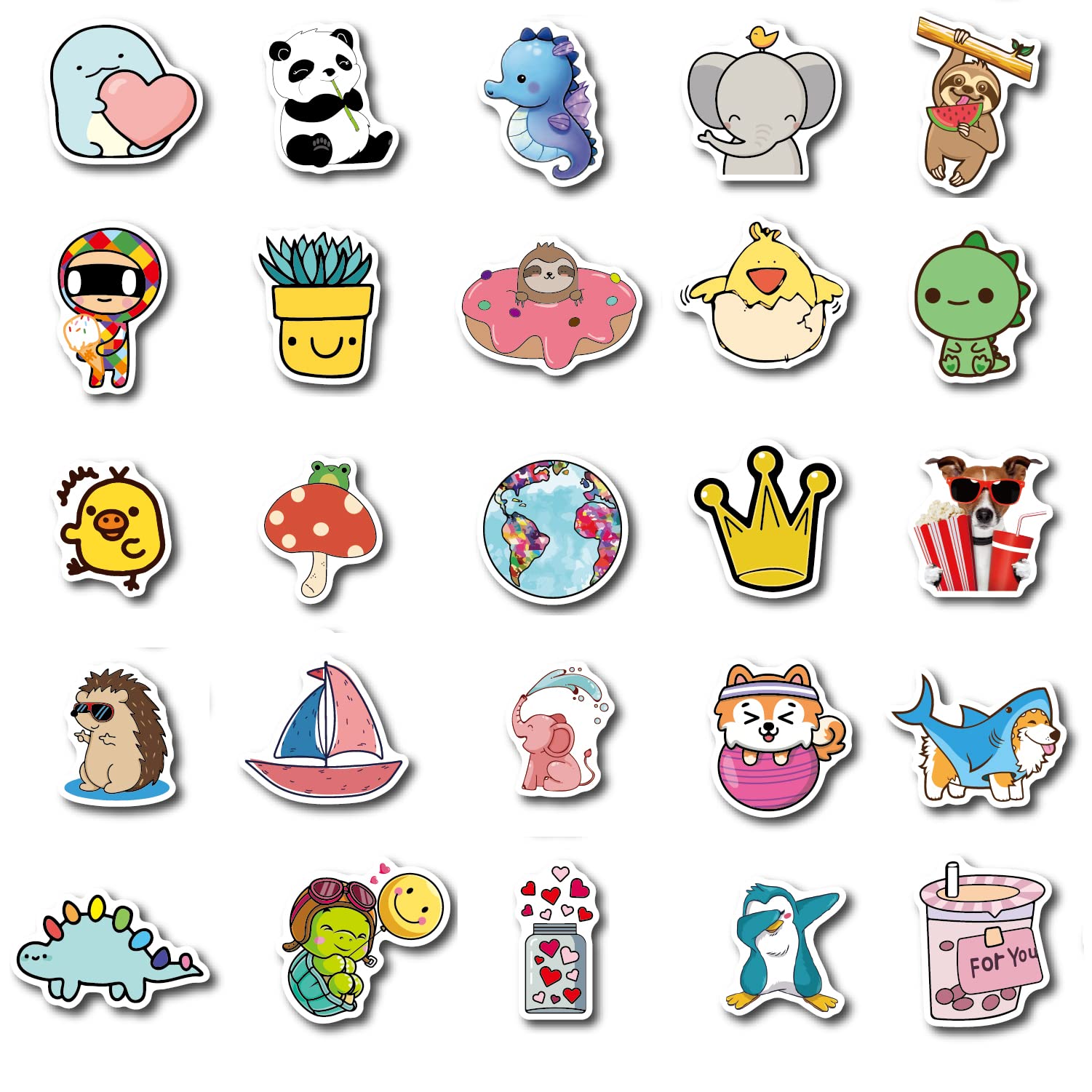 Stickers for Water Bottles, 200PCS Water Bottle Stickers for Kids, Waterproof Vinyl Stickers, Cute Stickers for Kids Classroom, Teacher Prizes Classroom Must Haves