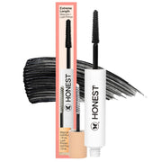 Honest Beauty 2-in-1 Extreme Length Clean Mascara + Lash Primer | Verlängerung + Volumen | Tierversuchsfrei + Sicher für empfindliche Augen | Schwarz, 8 ml