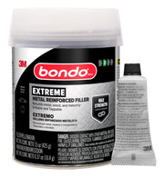 Bondo Metal Reinforced Filler - High Strength Filler, Can be Drilled and Tapped - Will Not Rust, 15 Fl oz with 0.37 oz Hardener