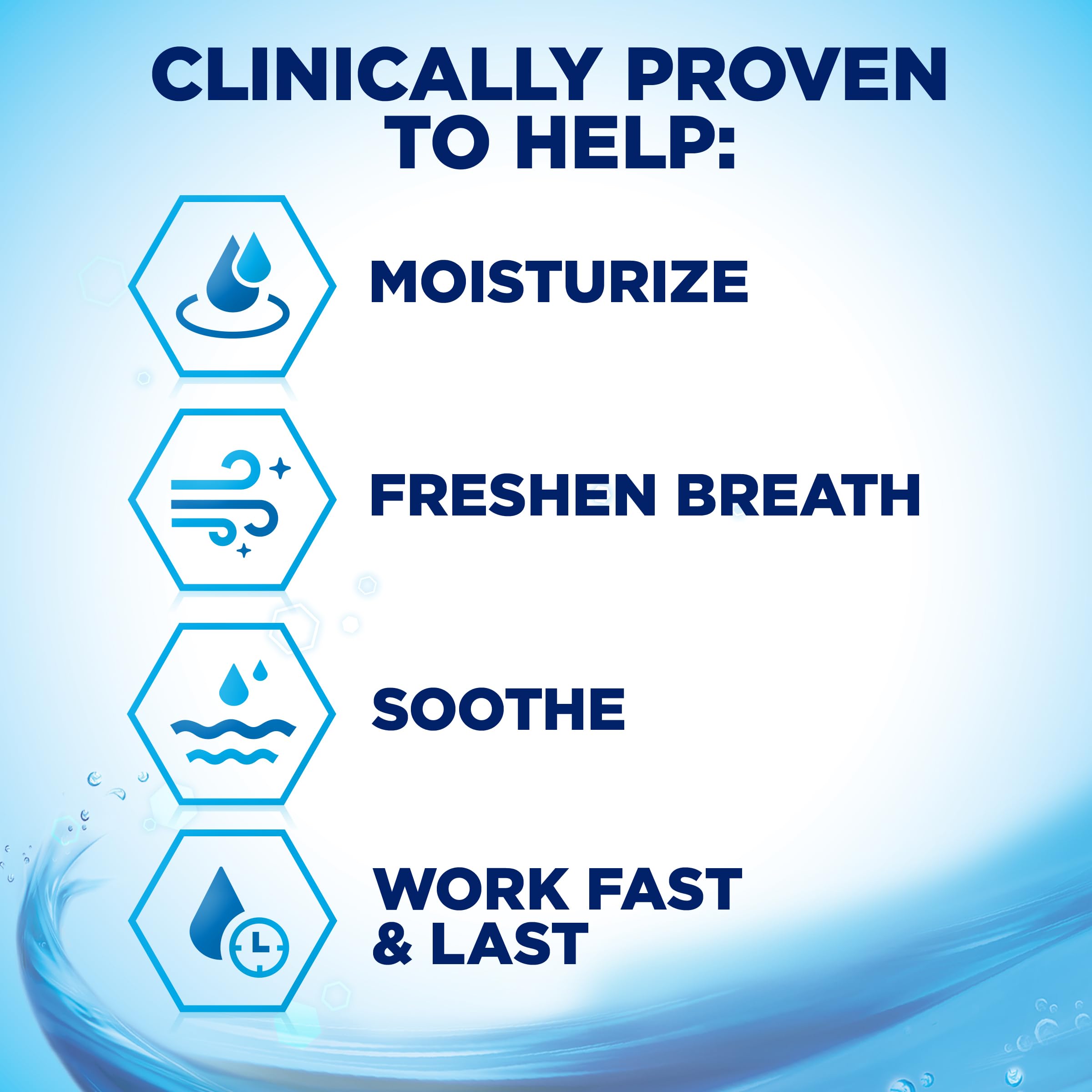 Biotene Oral Rinse Mouthwash for Dry Mouth, Breath Freshener and Dry Mouth Treatment, Fresh Mint - 2x33.8 fl oz