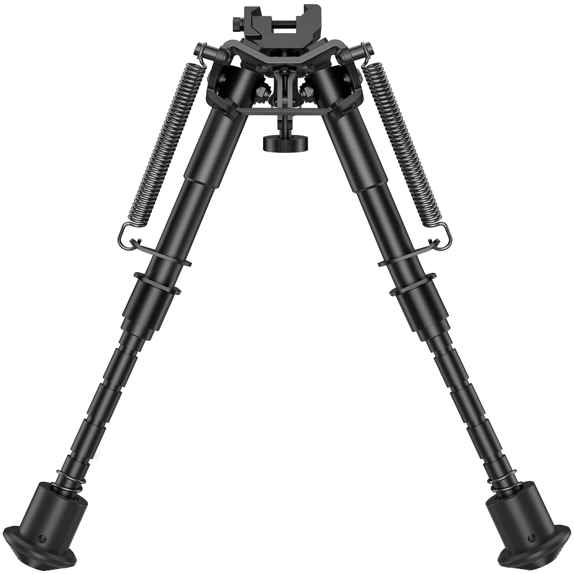 CVLIFE 6-9 Inches Picatinny Bipod Adjustable Spring Return with Picatinny Adapter (Black, 6''-9'')