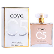Covo C5 for Women Eau De Parfum Inspired by C. Coco Mademoiselle 3.4 fl oz- Pure Femininity in a Bottle - Delicate Floral Scents of Jasmine and May Rose - Cruelty-Free Perfume Precious Gift for Women