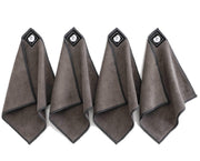 Remooble 4 Pack Magnetic Microfiber Cleaning Cloth Dry Erasers for Whiteboards - Towel Hangs on Metal Edged White Boards, Glassboards, and Blackboards Washable - 10'' X 10''