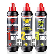 menzerna Polishing Set - HCC1000, MCC2500 & 3800 | 3-Step System for Scratch Removal, Swirl Elimination & Mirror-Like Finish