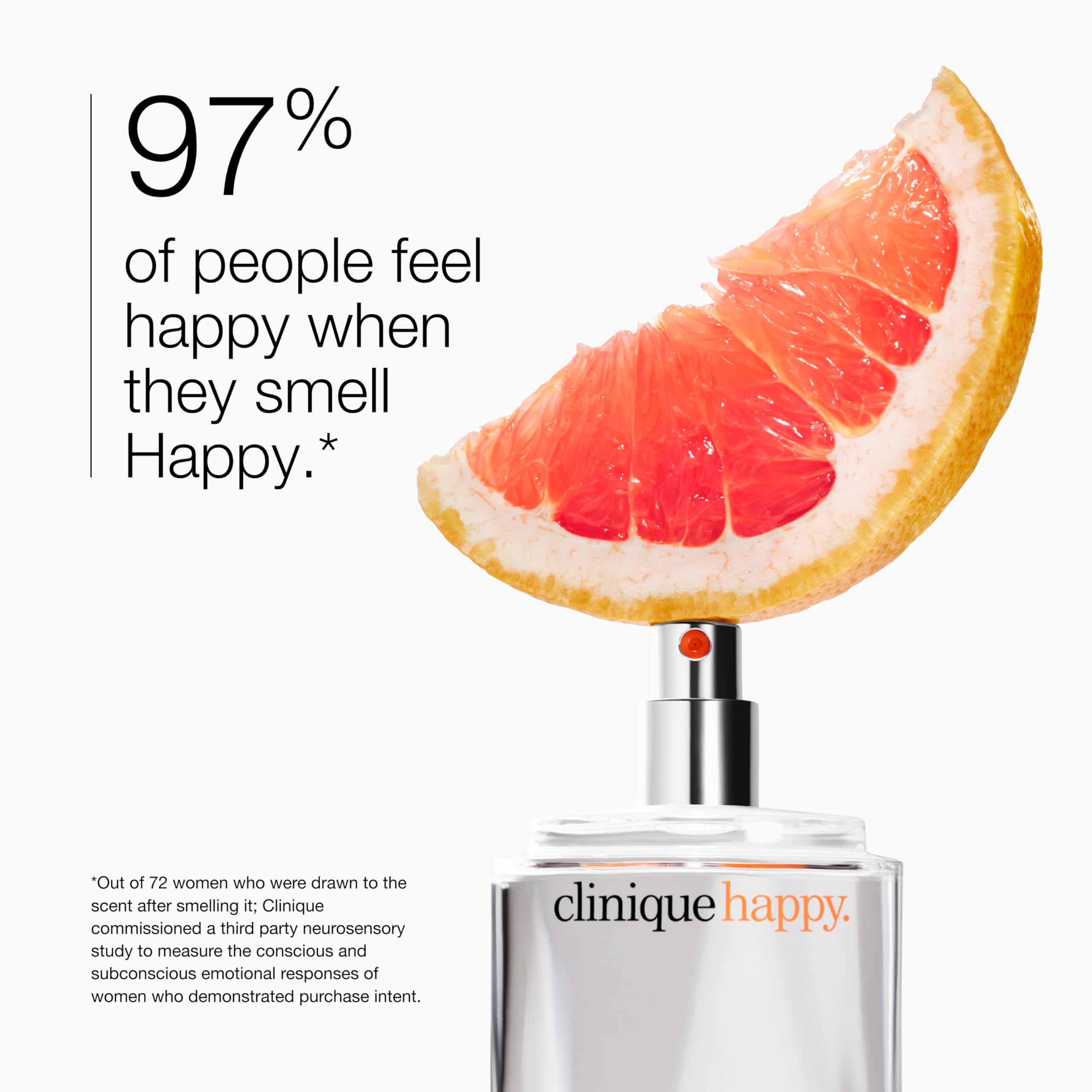 Clinique Happy Eau de Parfum Spray - Perfume For Women | Notes of Citrus-Bright + Floral-Fresh, 1 Fl Oz