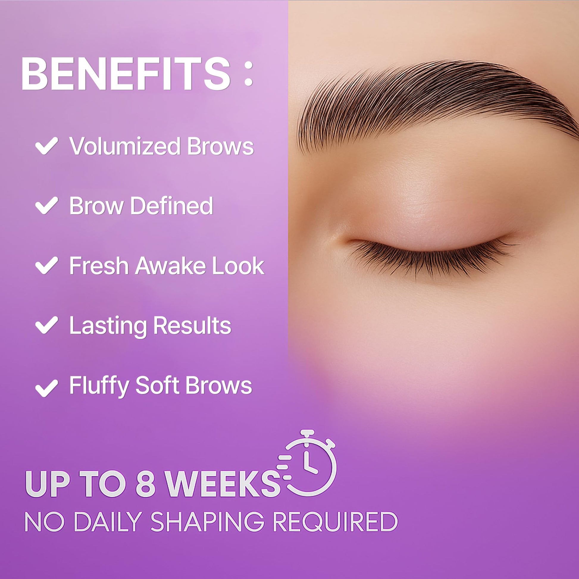 CLIONE PRIME At Home Brow Lamination Kit - DIY Eyebrow Lamination Kit Professional Eye Brow Perm Kit Instant DIY Eyebrow Lift Kit for Fuller Thicker Brows Lasts For Upto 8 Weeks