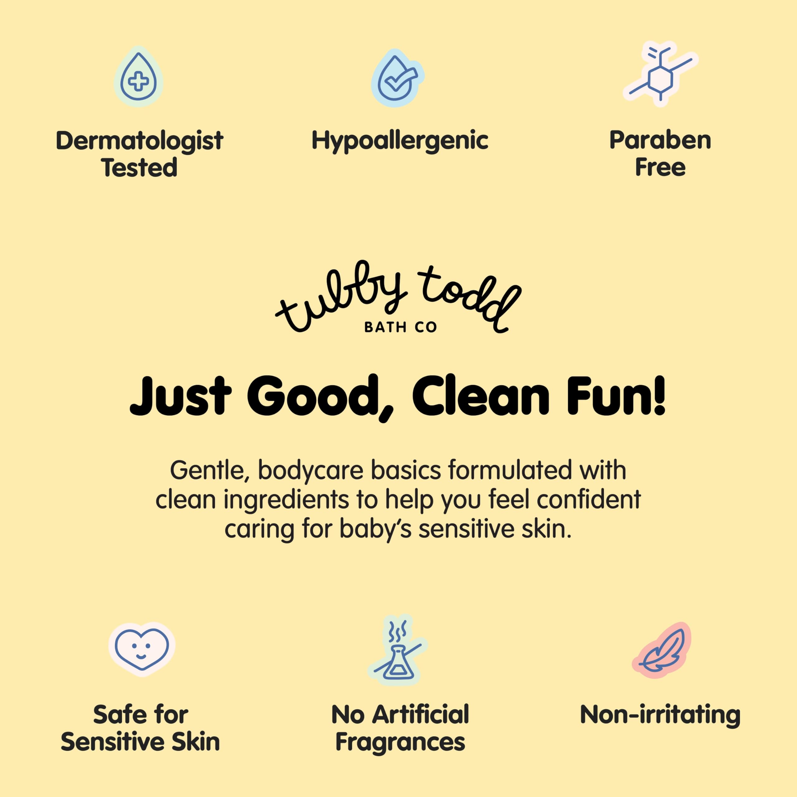 TUBBY TODD All Over Ointment - Baby Eczema Cream - Everyday Multi-Purpose Baby Skin Relief Cream - Sensitive Skin, Dry Skin & Irritation - Steroid & Gluten Free - Fragrance Free, 2 Pack 3.5oz & 8oz