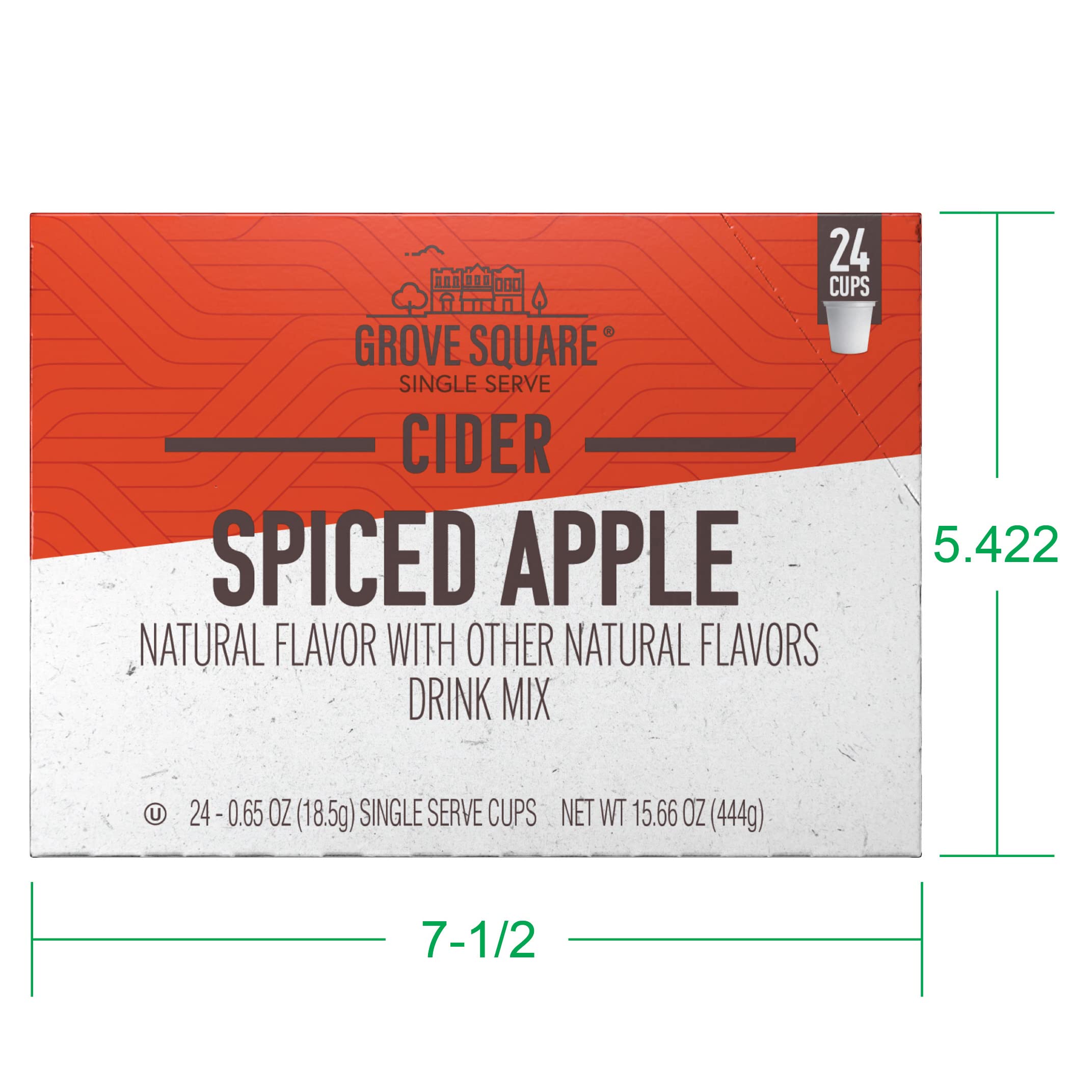 Grove Square Cider Pods, Variety Pack, Single Serve (Pack of 24) (Packaging May Vary)