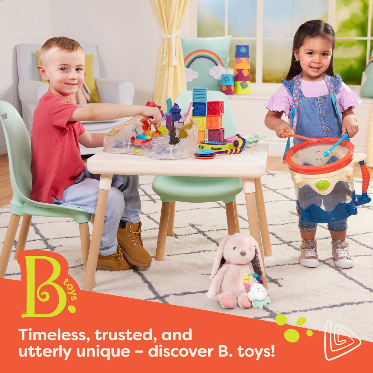 B. toys - Toy Car Keys - Key Fob with Lights & Sounds - Interactive Baby Toy - Pretend Keys for Babies, Toddlers - 10+ Months - FunKeys - Purple