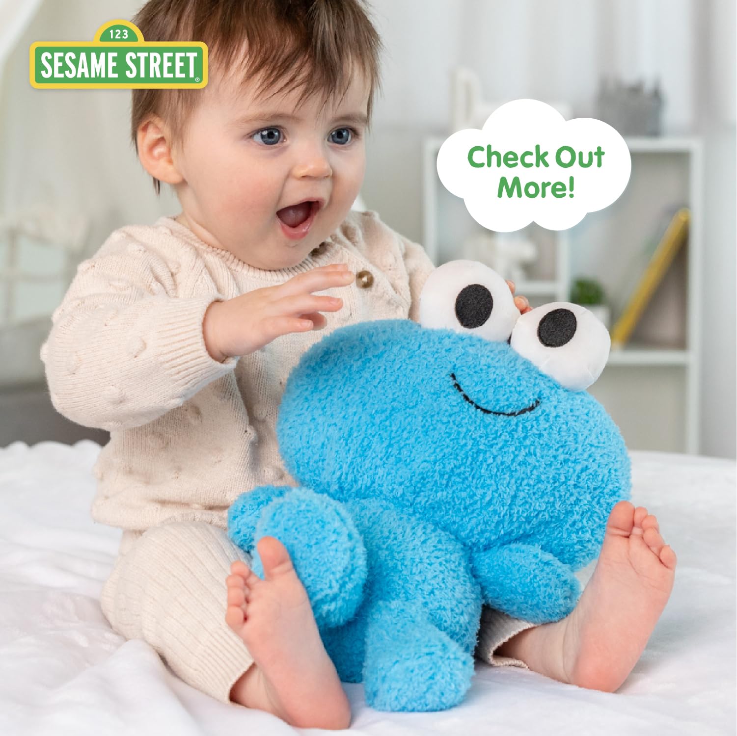 Kids Preferred Sesame Street Jack in the Box - Elmo Plush Toy for Toddlers 1-3, Developmental Toy