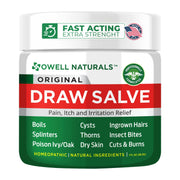 OWELL Naturals Drawing Salve Ointment for ingrown Hair, Boil & Cyst, Splinter Remover, Bug Spider Bites, bee Sting, Mosquito bite Itch, Poison Ivy, Flare, Hangnail