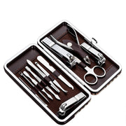 Tseoa Manicure, Pedicure Kit, Nail Clippers, Professional Grooming Kit, Nail Tools with Luxurious Travel Case, Set of 12 ... (nail clippers 12pcs)