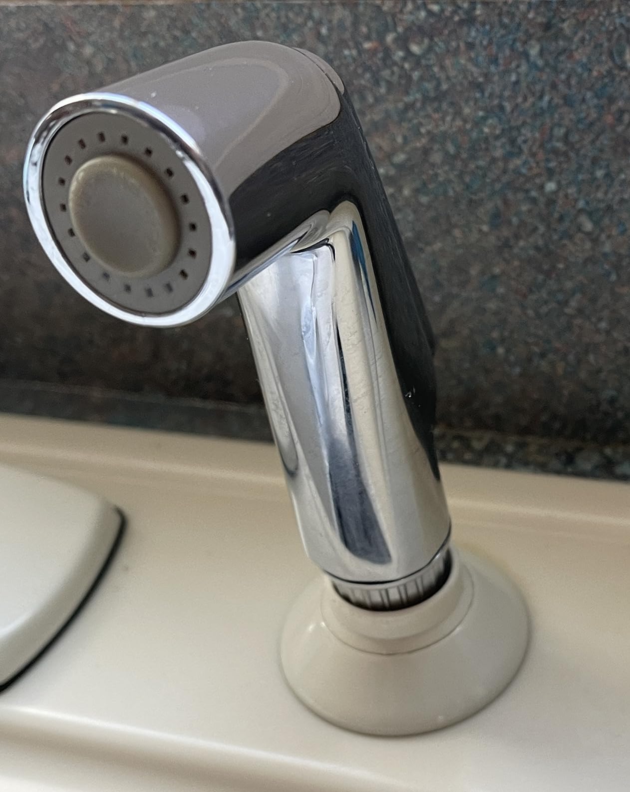 Awelife Universal Fit Sink Spray Attachment, Kitchen Side Sprayer Head, Pull Out Spray Head, Faucet Sprayer Replacement, Chrome