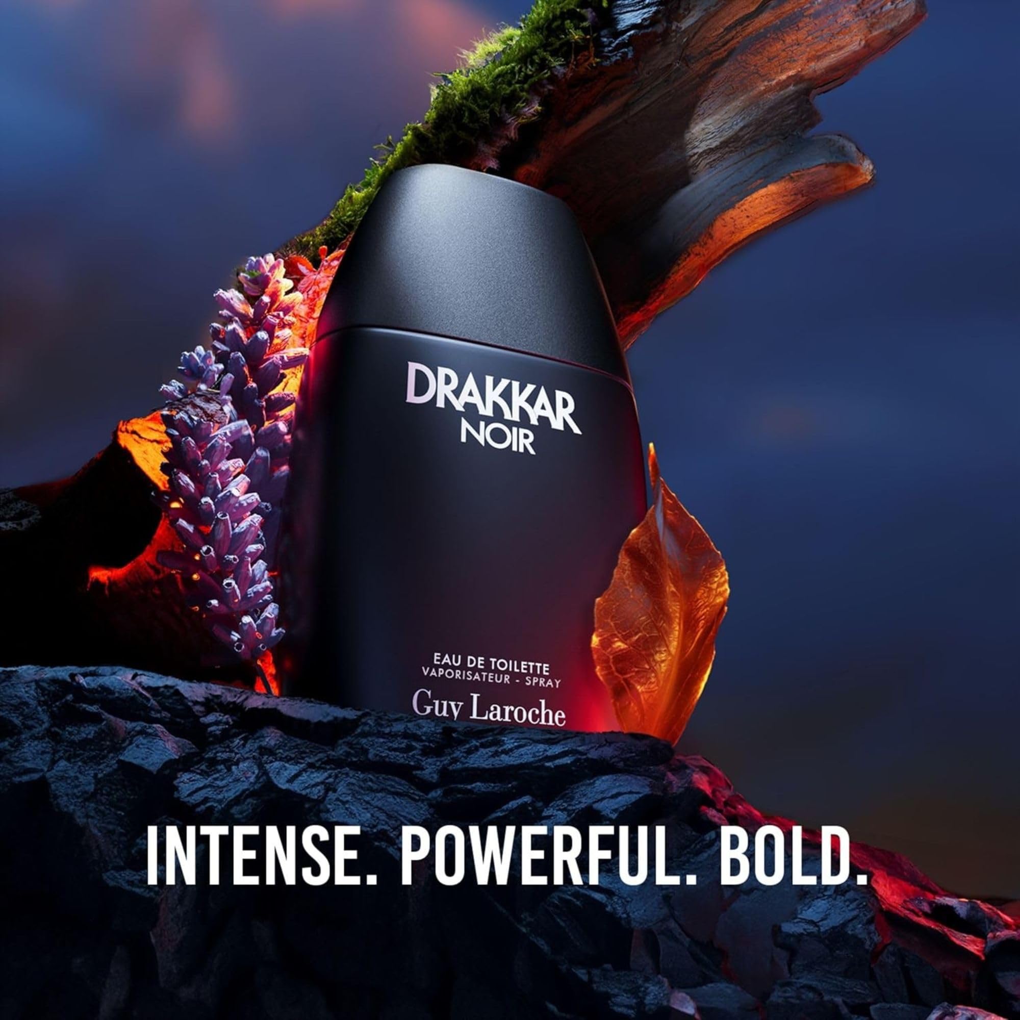 Guy Laroche Drakkar Noir, Iconic Designer Fragrance, Intense & Powerful Eau de Toilette, Fougere Blend & Aromatic Spices, Long Lasting Mens Cologne, Day and Evening Scent, 6.8 Fl. Oz.
