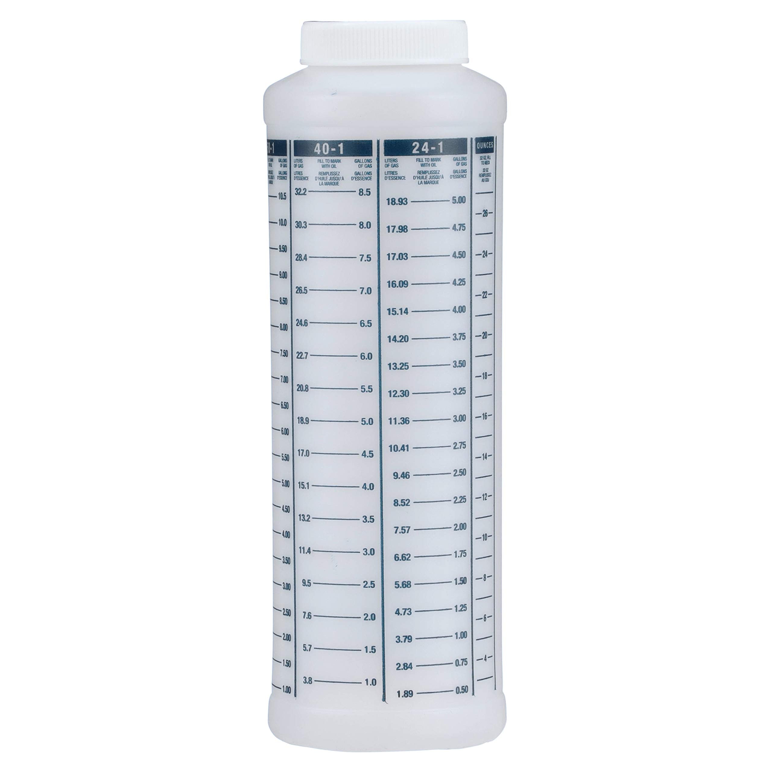 attwood 11873-1 Wide-Mouth Marine Fuel/Oil Mixing Bottle 1-Quart, One Size