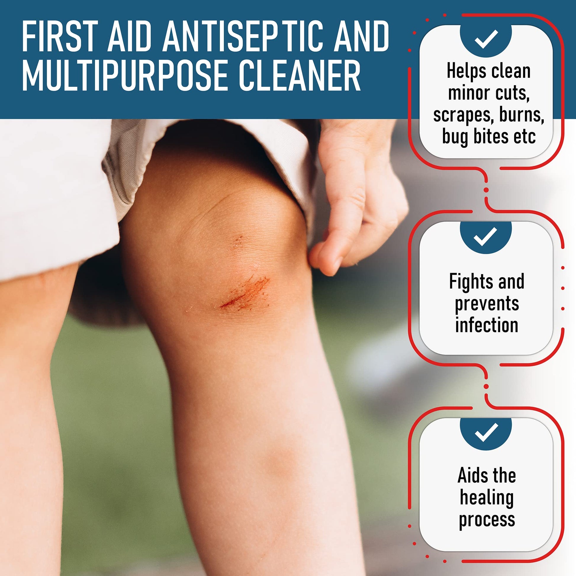 Epic Medical Supply 3% Hydrogen Peroxide - First Aid Antiseptic & Multipurpose Cleaner - Topical Wash for Cuts, Scrapes and Minor Cuts - H2O2 Hydrogen Peroxide 3 Percent USP Solution (1 Gallon)