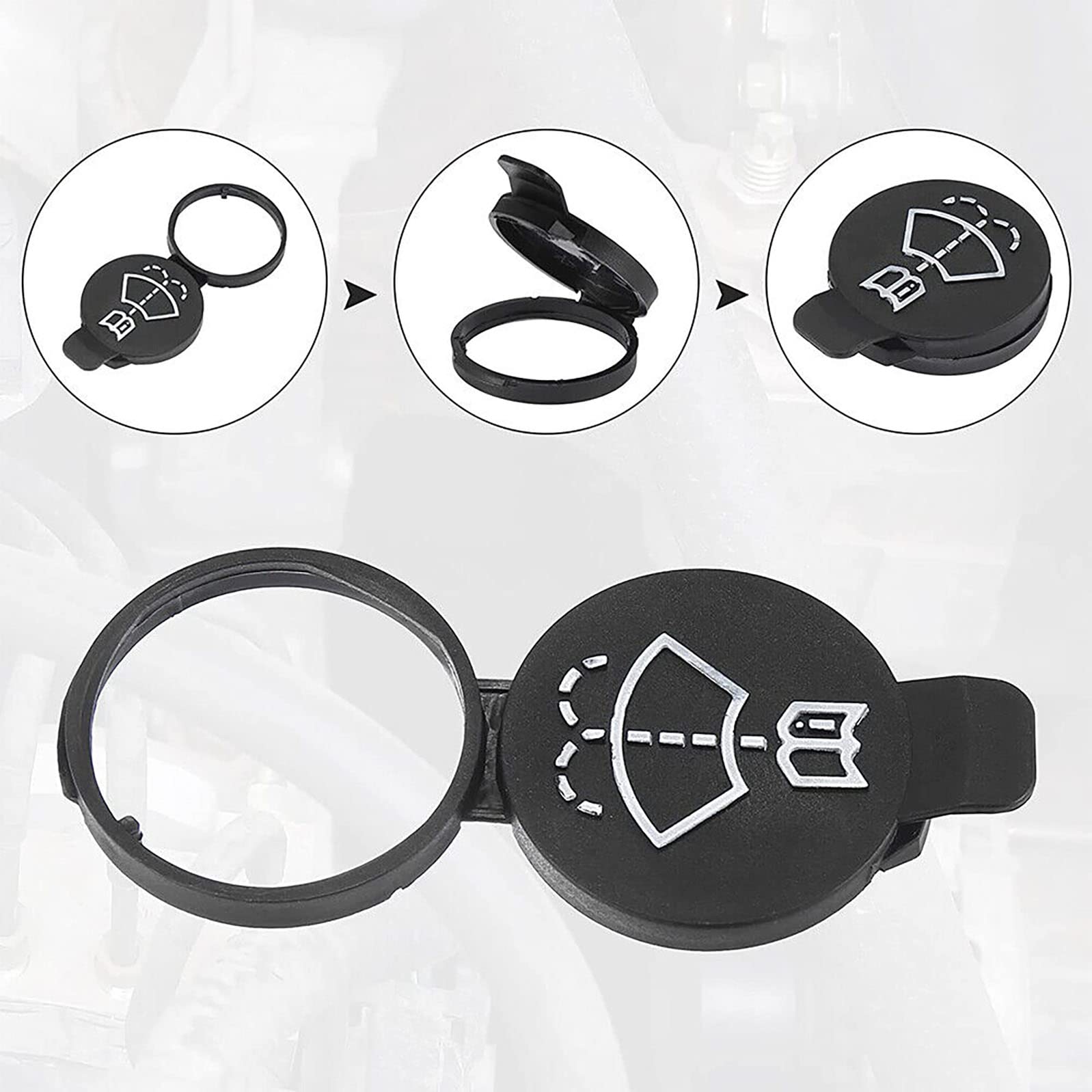 Windshield Wiper Washer Fluid Reservoir Tank Bottle Cap Cover For Chevrolet，For Buick, For Cadillac, For GMC，For Chevrolet part of the model