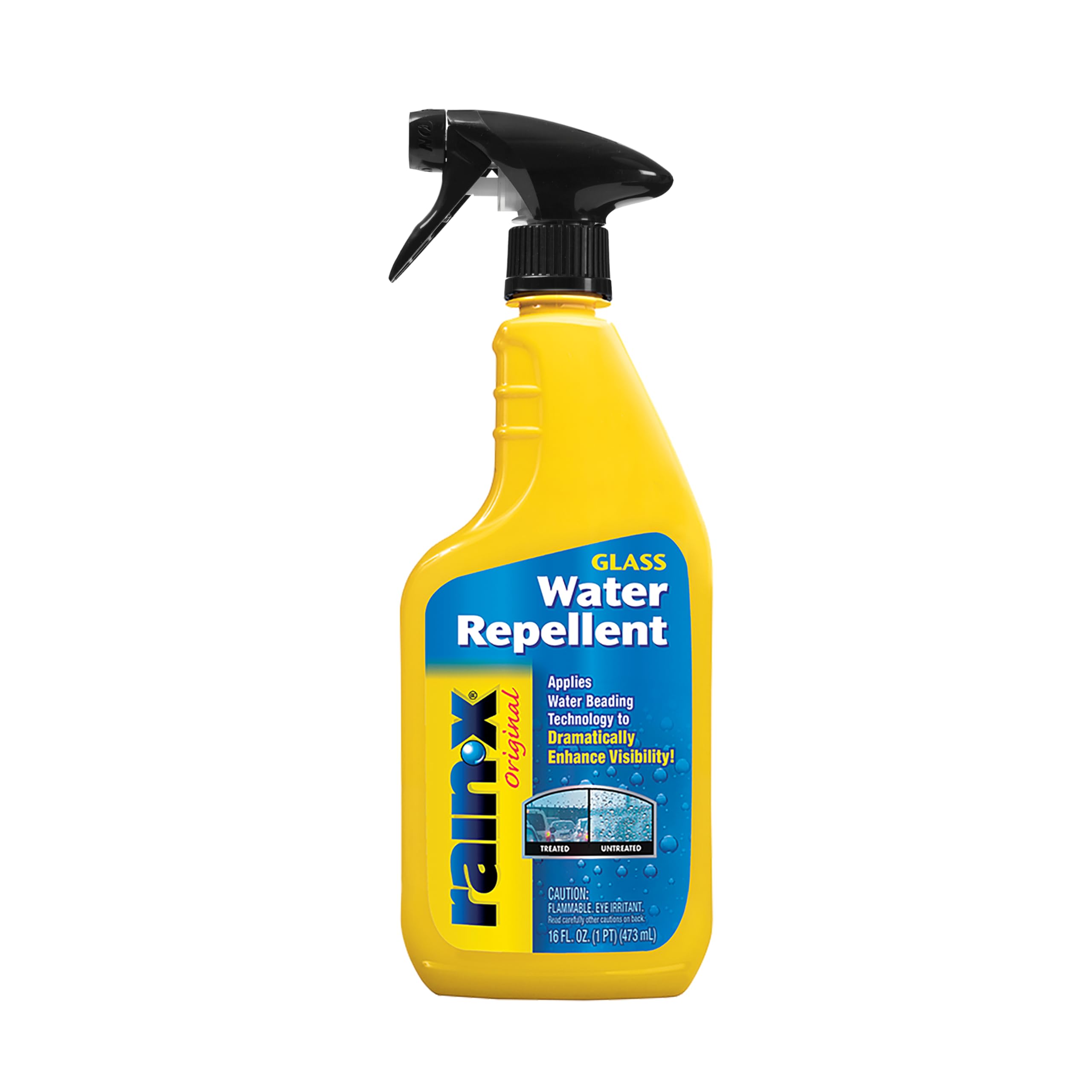 Rain-X 800002250 Glass Treatment Trigger, 16 Fl Oz - Exterior Glass Treatment to Dramatically Improve Wet Weather Driving Visibility During All Weather Conditions