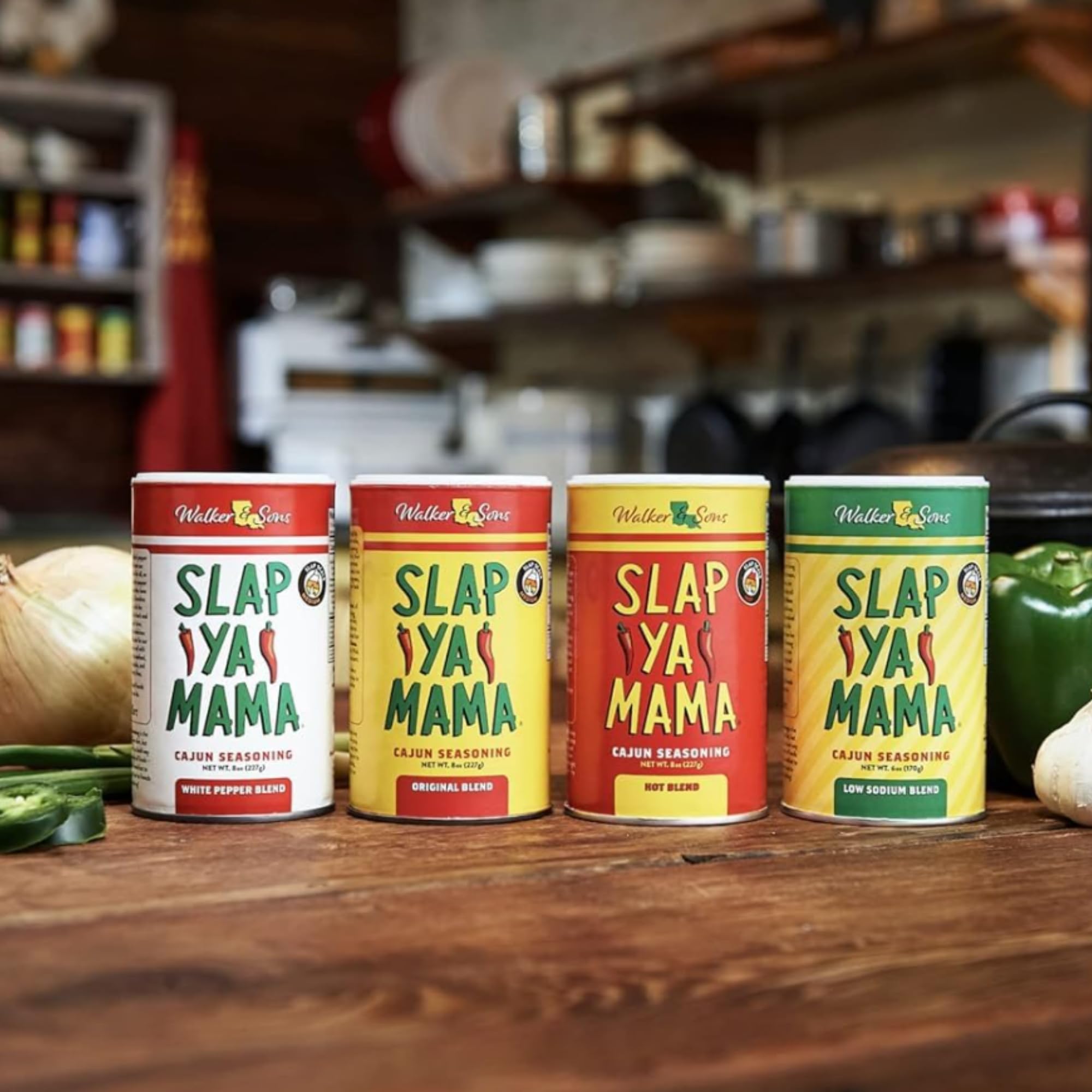 Slap Ya Mama Cajun Seasoning from Louisiana, Spice Variety Pack, 8 Ounce Cans, 1 Original Cajun and 1 Hot Cajun Blend