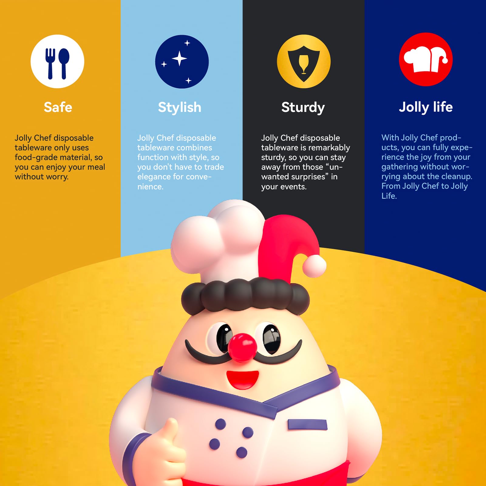 JOLLY CHEF 16 oz Coffee Cups with Lids 100 Pack, Disposable Hot Paper Coffee Cups with Lids, Sleeves and Stirrers (Blue Leaf and Grey Leaf)