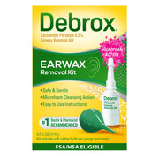 Debrox Ear Wax Removal Kit - Includes Bulb Syringe and 0.5 Fl Oz Removal Drops for Cleaning Ears