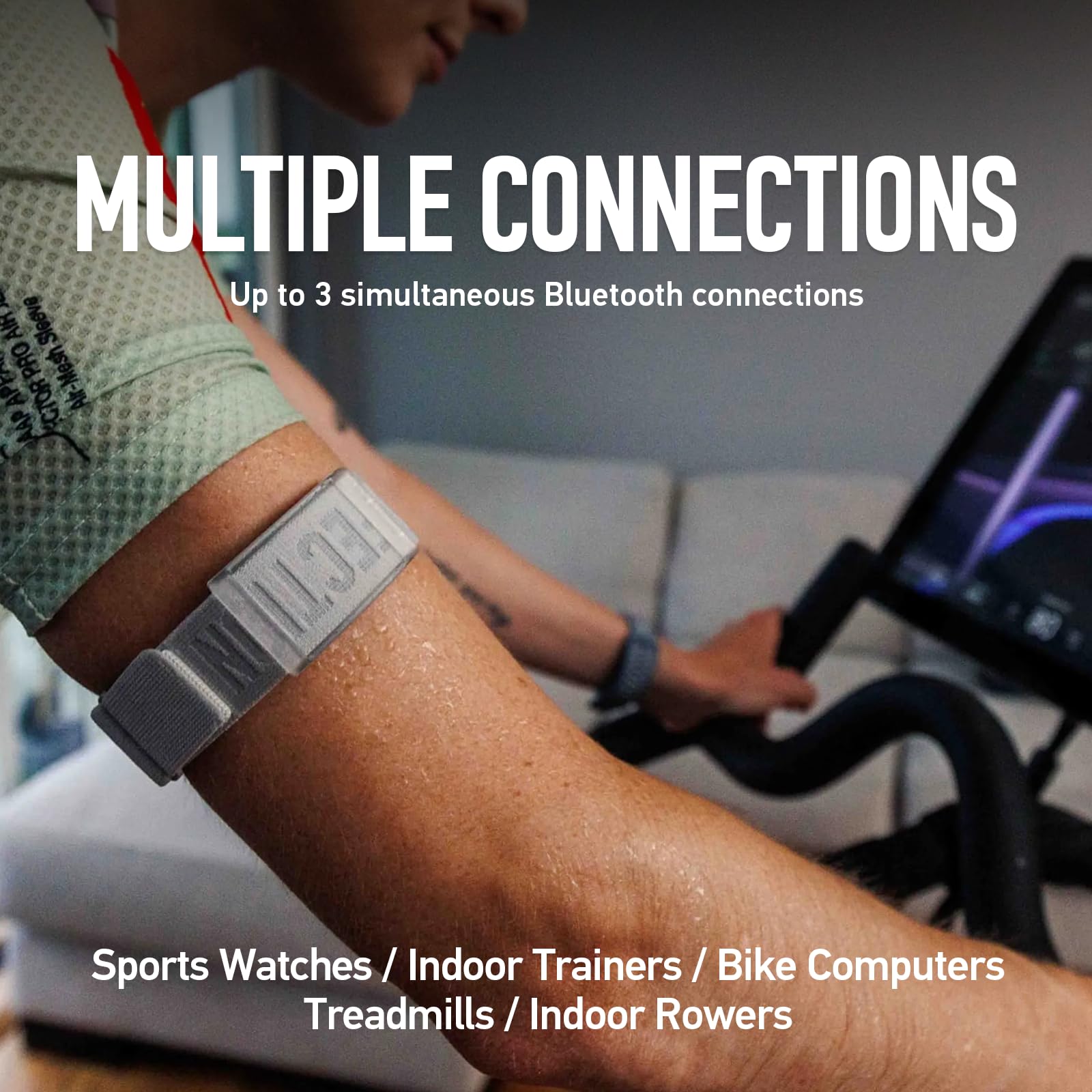COROS Heart Rate Monitor, Comfort, Easy to wear, Auto-wear Detection, Advanced Sensor, Precise Data, Bluetooth, 38 Hours Battery Life, Connects up to 3 Devices at Once, for Run and Bike-Grey