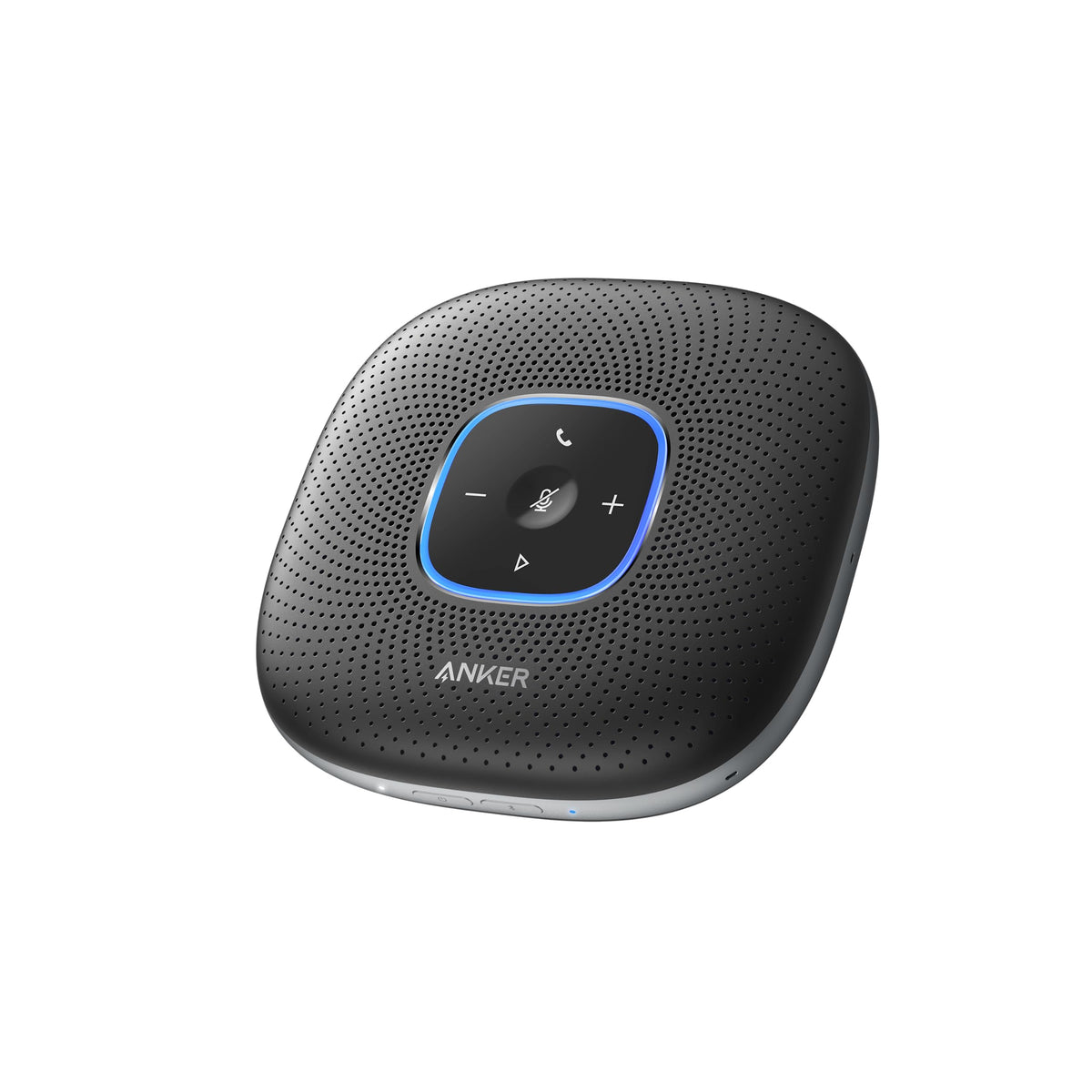 Anker PowerConf Speakerphone, Zoom-zertifizierter Konferenzlautsprecher mit 6 Mikrofonen, 360°-Spracherfassung, 24 Std. Sprechzeit, Bluetooth 5.3, USB C, kompatibel mit führenden Plattformen für persönliche Arbeitsbereiche