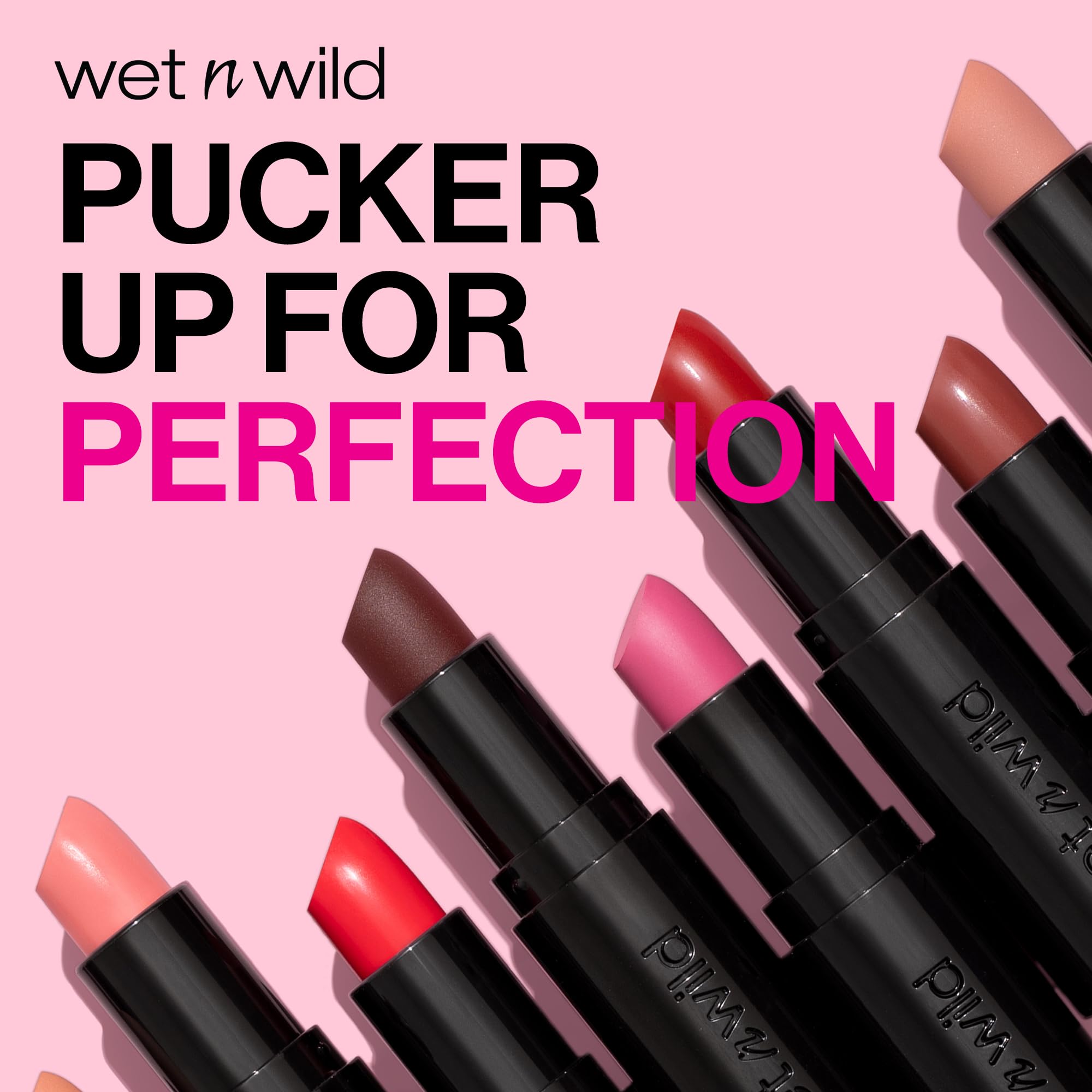 wet n wild Mega Last Matte Lip Color, Semi Matte Hyaluronic Acid Infused, Long Lasting Full Coverage for a Nourishing Pout, Cruelty-Free & Vegan - Bare it All