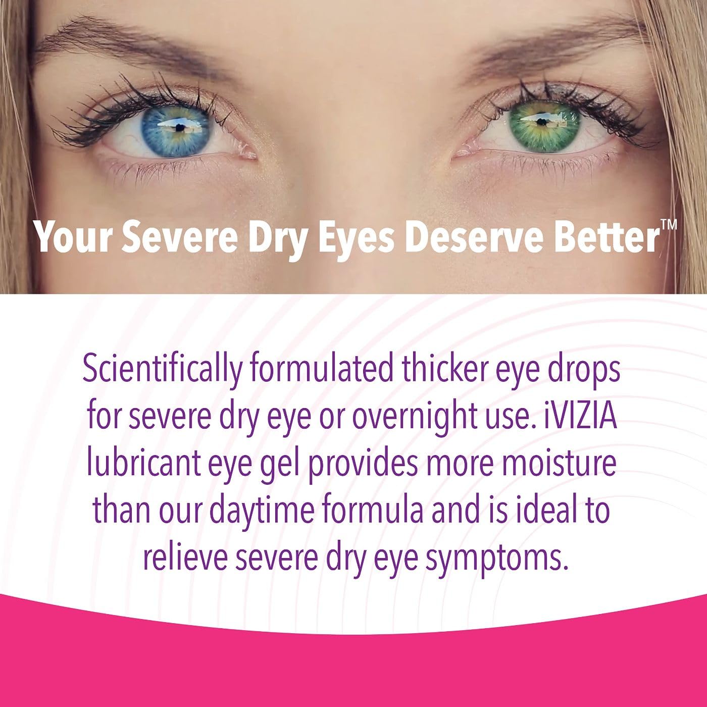 iVIZIA Lubricant Eye Gel for Severe and Nighttime Dry Eye Relief, Preservative-Free, Moisturizing, 30 Sterile Single-Use Vials Packaging May Vary
