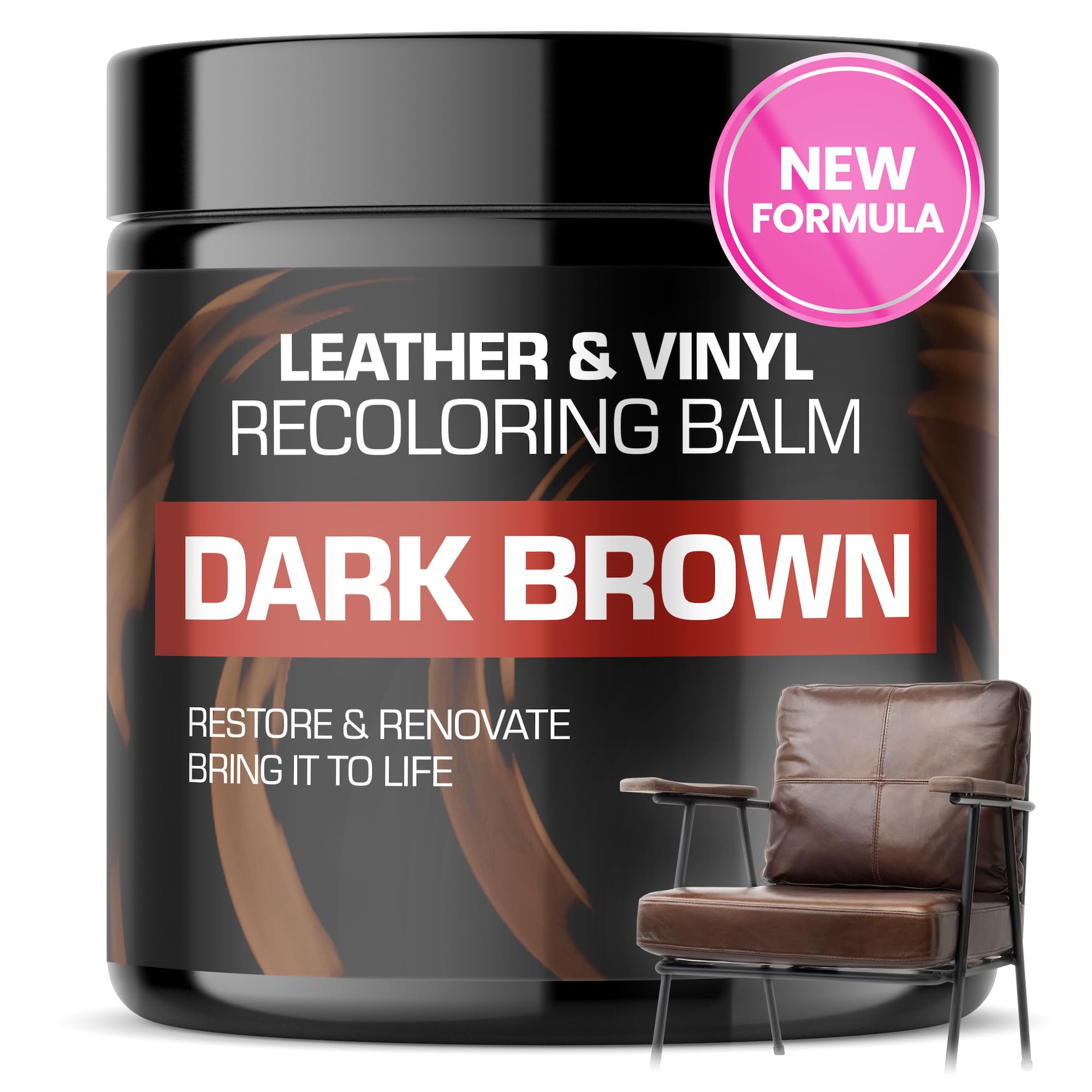 Leather Recoloring Balm, Color Restorer, Scratch Remover, Couch Paint and Repair, Leather Balm for Couches