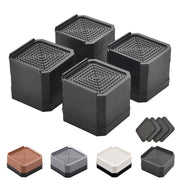 EclatBain Bed Risers Furniture Risers Heavy-Duty Rectangular Adjustable Block Lift to 3 inches and 4.3 inches Desk, Sofa, Chair Legs, Refrigerator, Washing Machine Support up to 4000 pounds