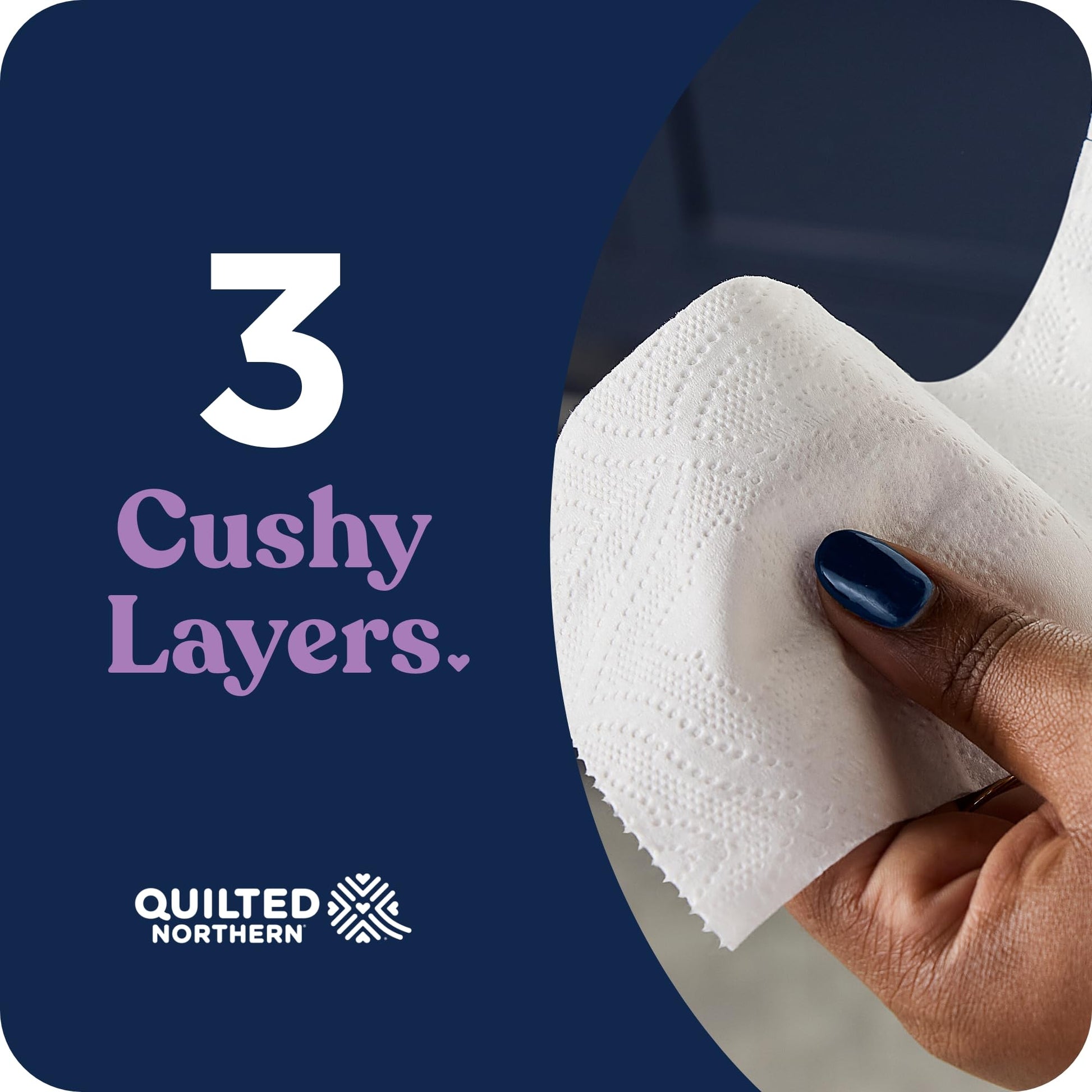 Quilted Northern Ultra Plush Toilet Paper, 6 Mega Rolls = 24 Regular Rolls, 3X Thicker*, 3 Ply Soft Toilet Tissue