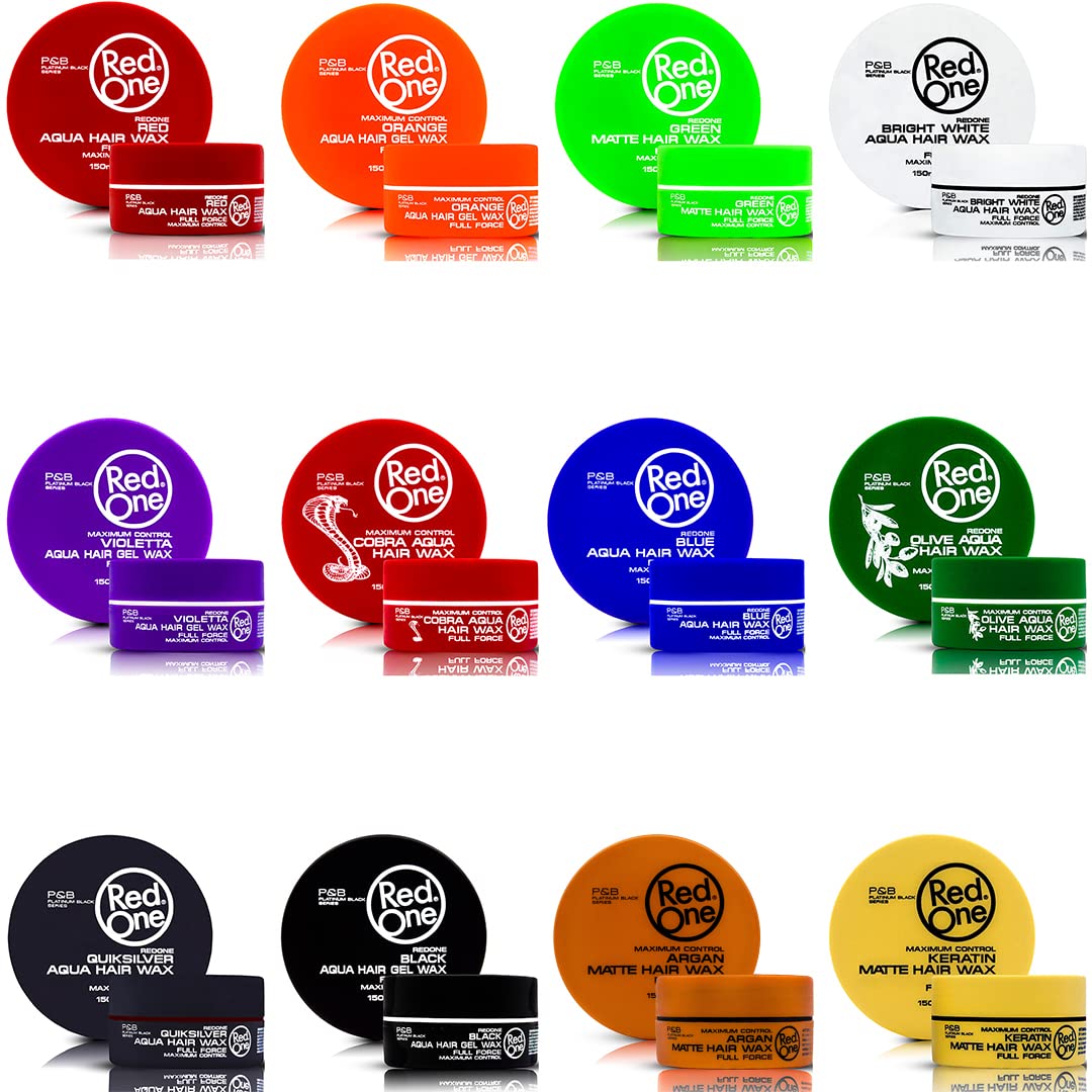 Redone Hair Wax Red 150 ml | Edge Control | Ultra Hold | Hair Wax for Men and Women | Strawberry Fragrance | Maximum Control