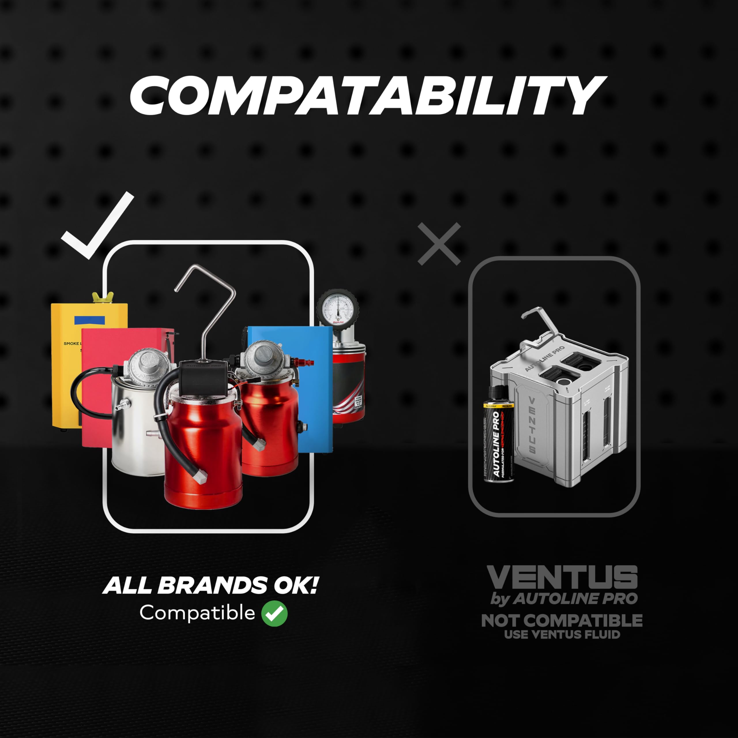 AutoLine Pro Automotive Best Ranked Clean & High-Density Smoke Fluid Solution for Smoke Machines (EVAP, Vacuum, and More) [Not for Ventus]
