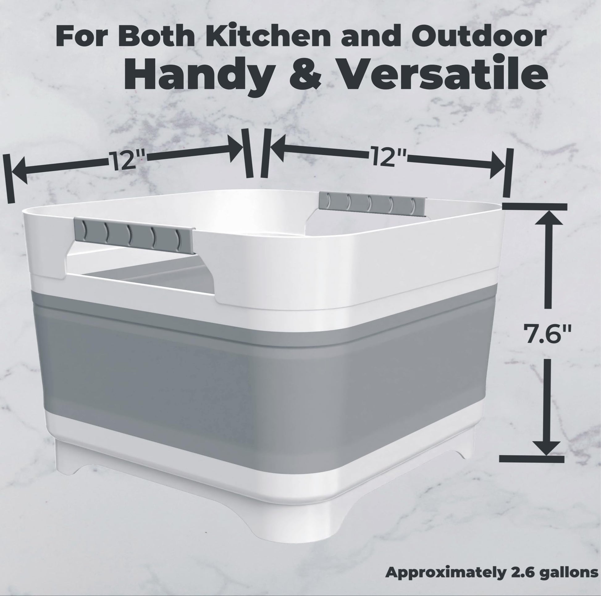 GIMWA Wash Basin for Baby Bottles, Foldable, Versatile Wash Tub for Kitchen, RV, Outdoor Camping Sink, Sturdy & Easy to Clean