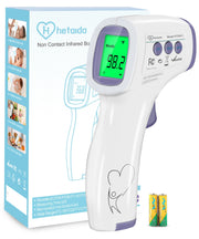 Digitales Thermometer für Erwachsene und Kinder, berührungsloses Stirnthermometer für Babys, 2-in-1 Infrarot-Thermometer mit Körper- und Oberflächenmodus, Fieberalarm und sofortiger präziser Messung
