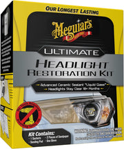 Meguiar's Ultimate Headlight Restoration Kit - The Perfect Headlight Repair Kit to Remove Yellowing and Cloudiness from Headlights - Easy to Use and Seals Headlights with 18 Plus Months of Protection