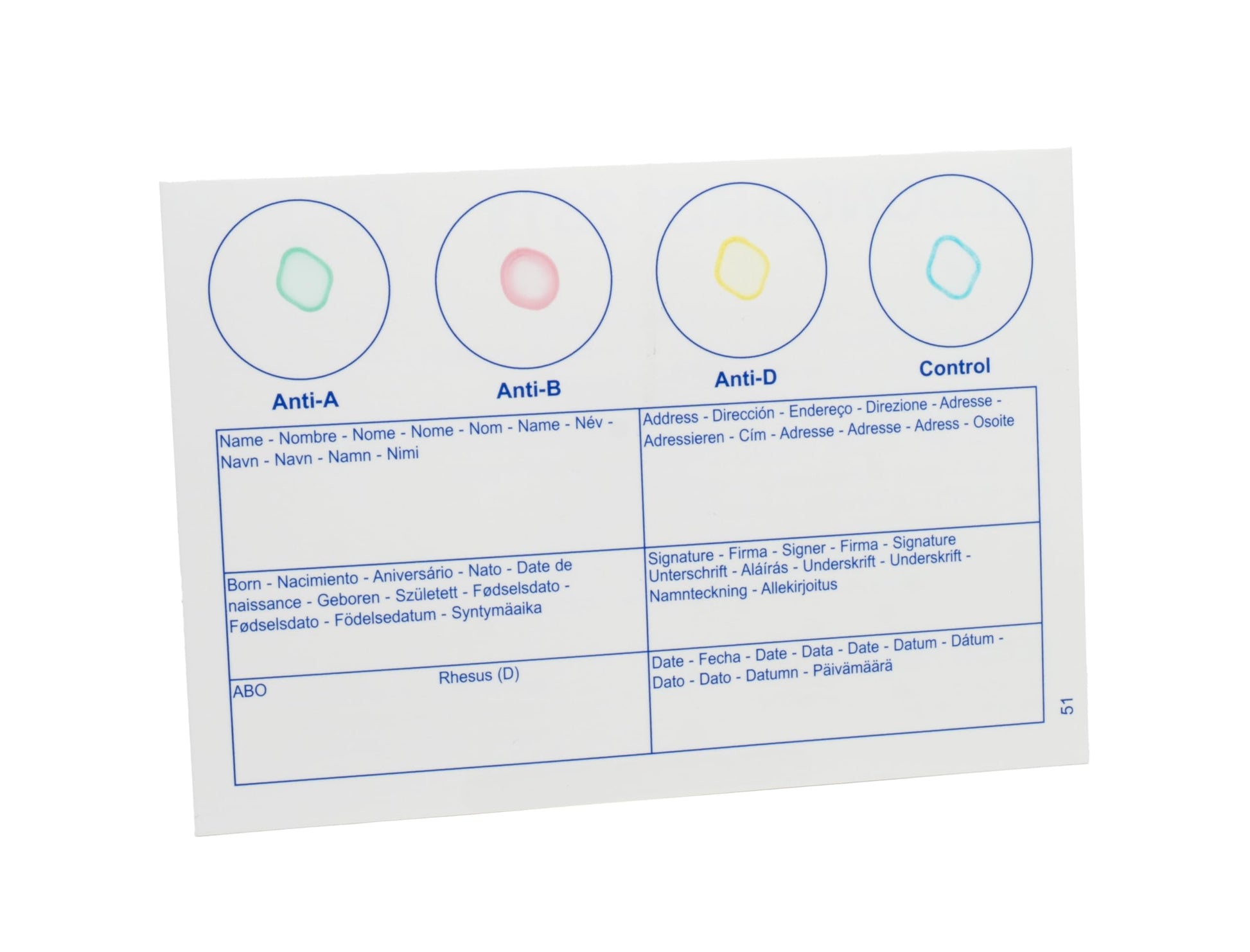 Eldoncard INC Blood Type Test (Complete KIT) - Find Out if You are A, B, O, AB & RH- Results in Minutes - Air Sealed Envelope, Safety Lancet, Micropipette, Cleansing Swab - 1 Pack