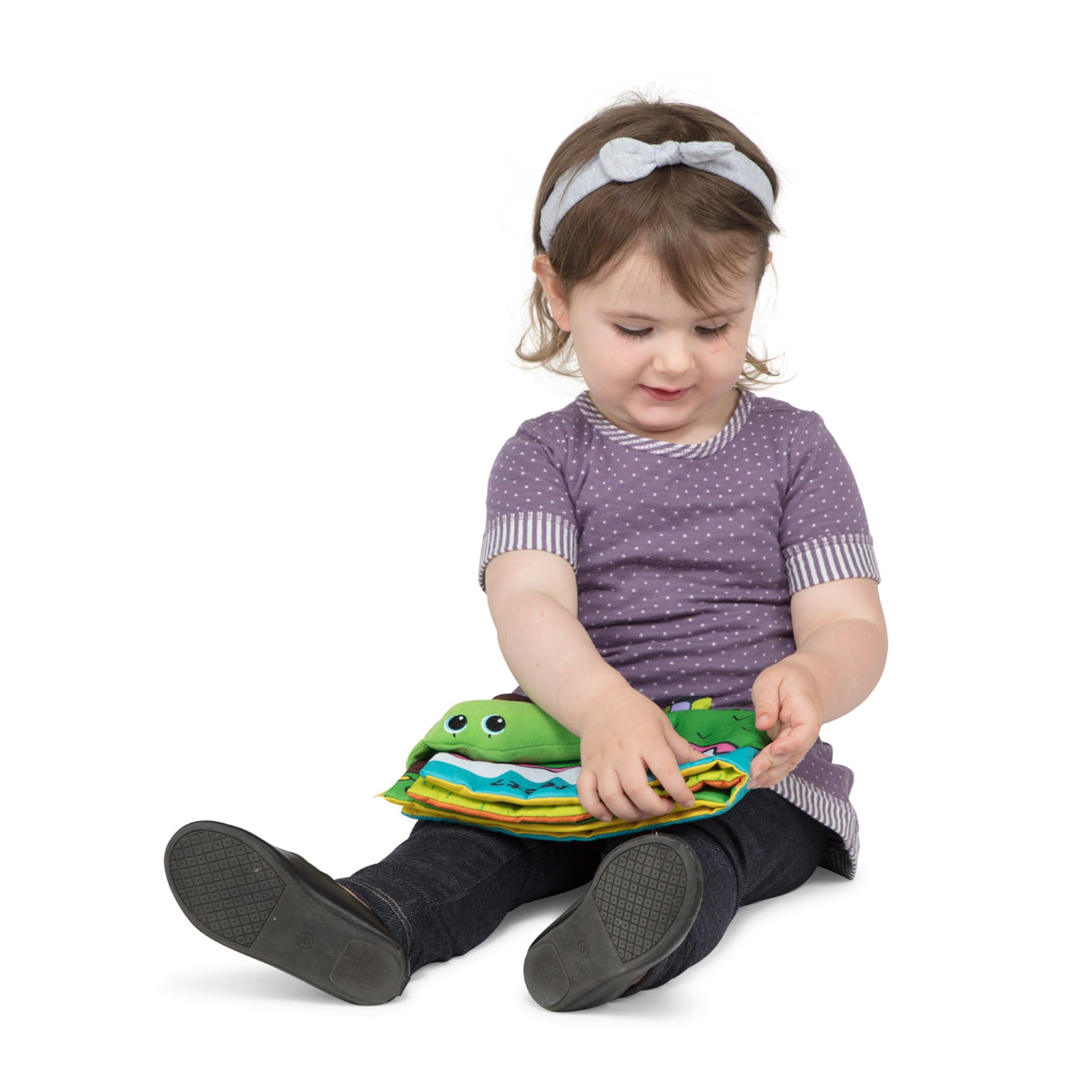 Melissa & Doug Soft Activity Baby Book - Whose Feet? Sensory Toys for Toddlers, Travel Toys for Toddlers Boys and Girls