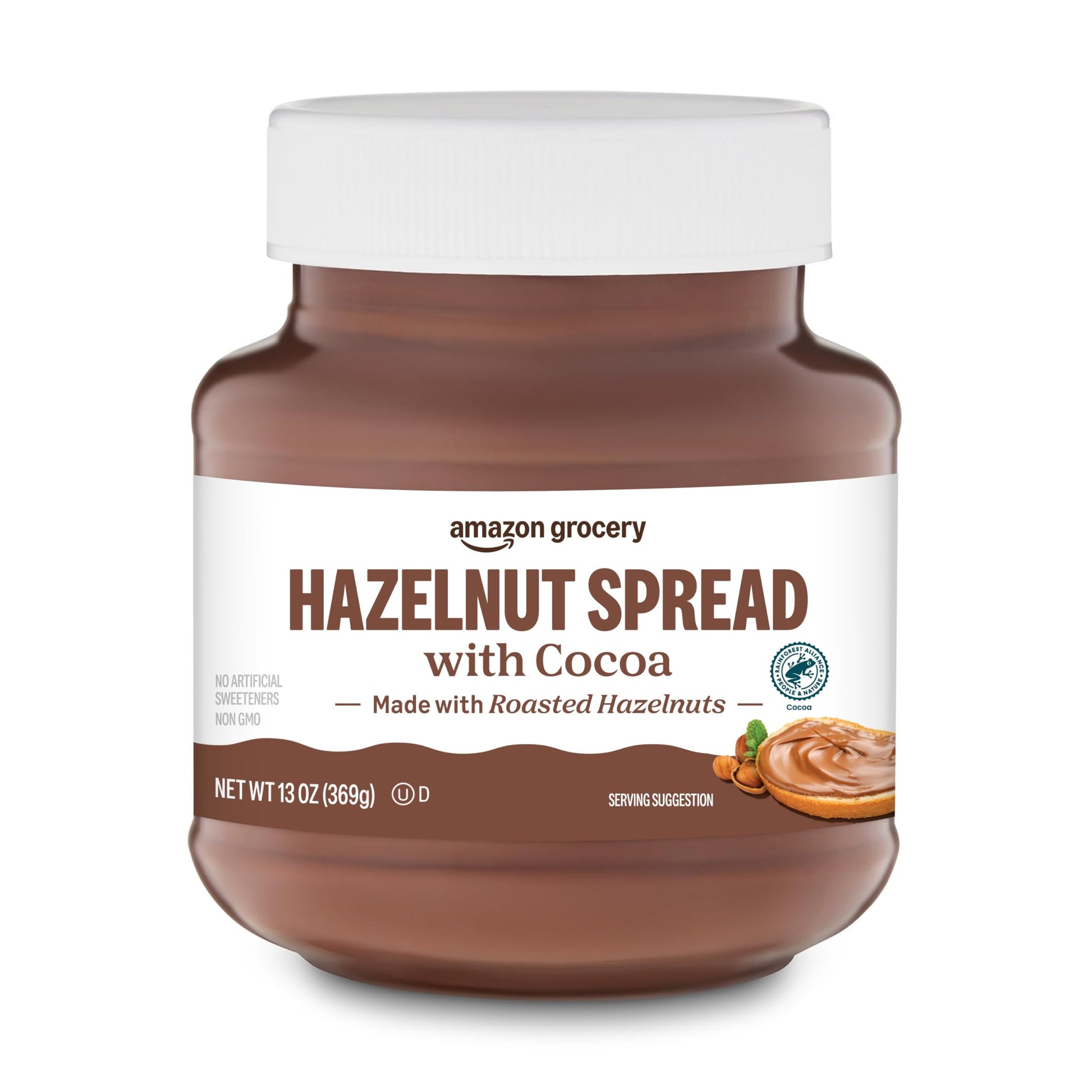 Amazon Grocery, Hazelnut Spread With Cocoa, 13 Oz (Previously Amazon Fresh, Packaging May Vary)