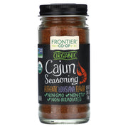 Frontier Co-op Organic Cajun Seasoning, 2.08-Ounce Jar, Authentic Louisiana Flavor For Southern Delicacies, Kosher, Non GMO