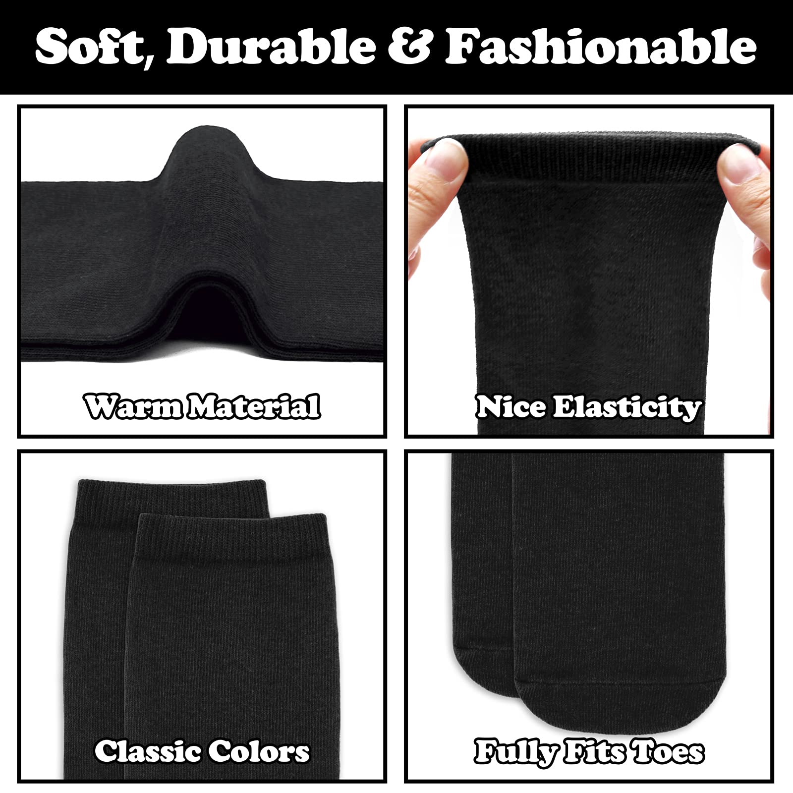 Toddler Knee High Sock for Girls Kids Soccer Socks Kids 4-6 Black Soccer Socks Youth Boys Baseball Sock Youth Boys