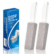 4TH Pumice Stone for Toilet Bowl Cleaning,Pumice Stick with Handle,Cleans Away Limescale Stain,Hard Water Rings, Calcium Buildup,Iron and Rust. Remover for Tile/Bath/Kitchen/Household - 2 Piece